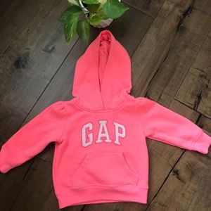 BABY GAP Girls Pink Sweatshirt/Hoodie- 18-24 mos
